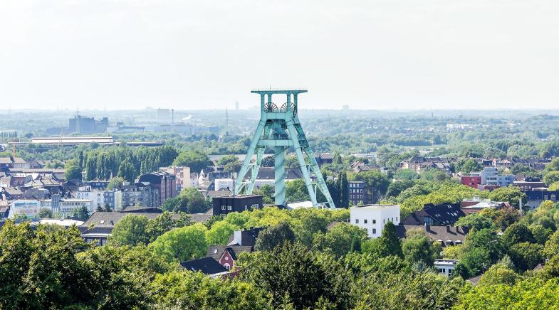 Blick auf den Förderturm in Bochum | Stadtbild