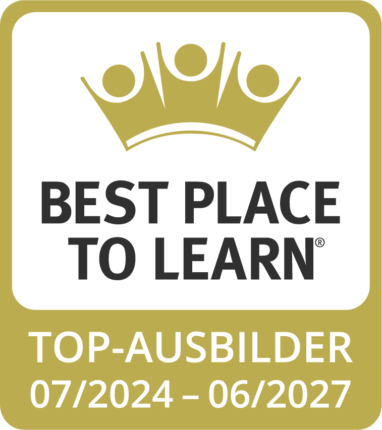 Siegel: Best place to learn - Top Ausbilder 07/2024 - 06/2027