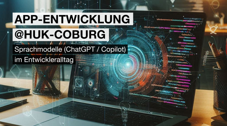 Banner mit Text: App-Entwicklung