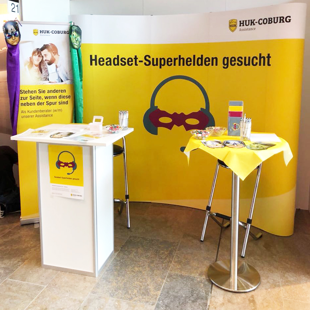 Messestand der HUK