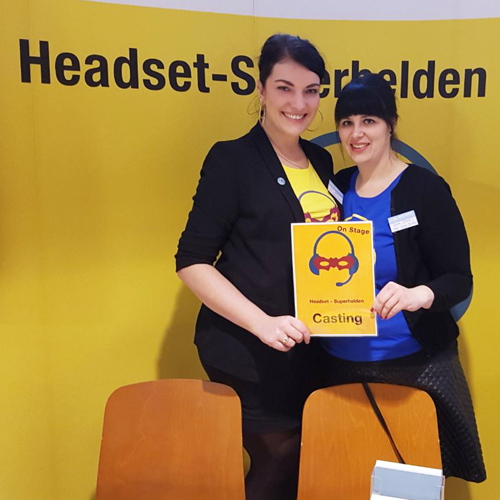 Unser Personalteam am Messestand