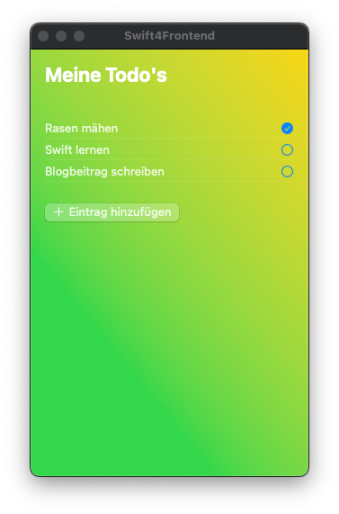 Simulation einer To-Do Liste