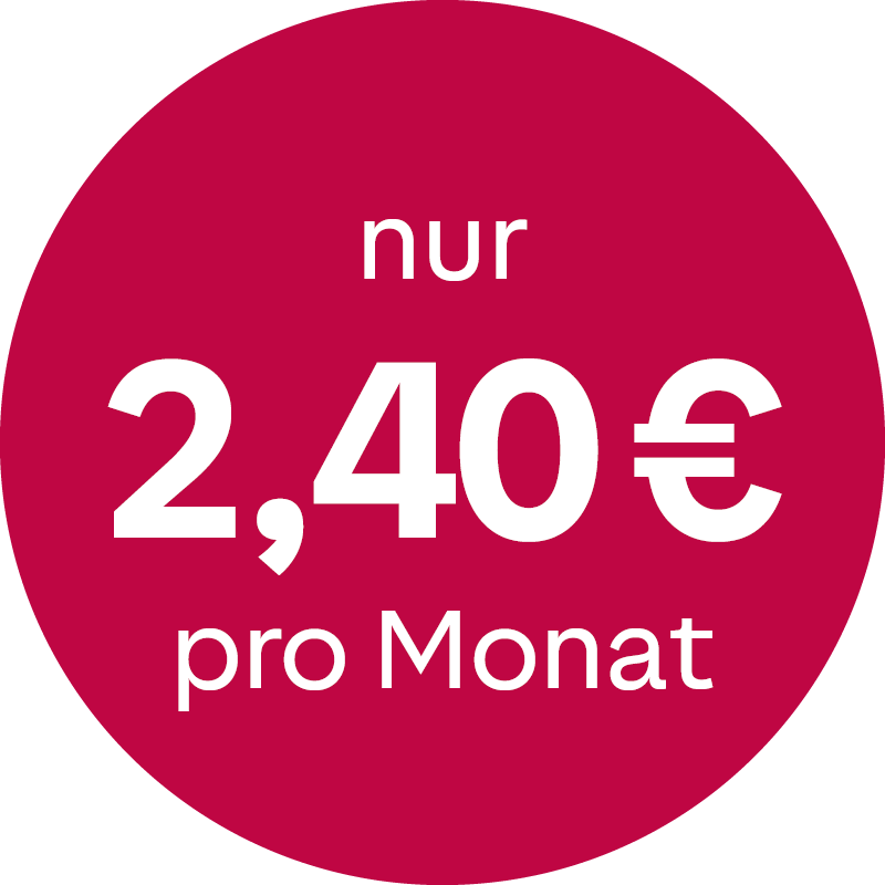 Sticker: Nur 2,40 Euro pro Monat