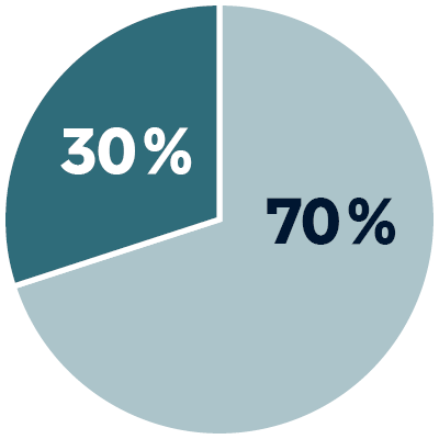 30% Fondsguthaben und 70% Garantieguthaben bei Premium Rente