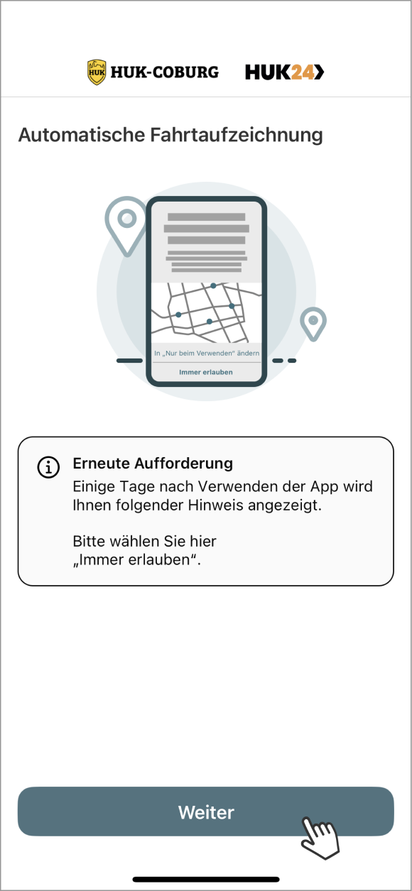 Telematik einrichten Fahrer: Automatische Fahrzaufzeichnung