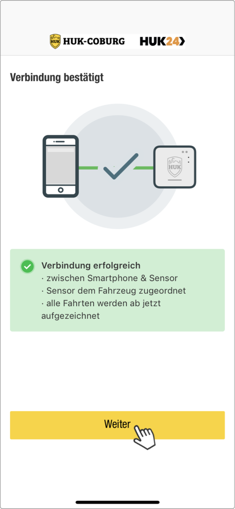 Telematik einrichten: Verbindung bestätigt