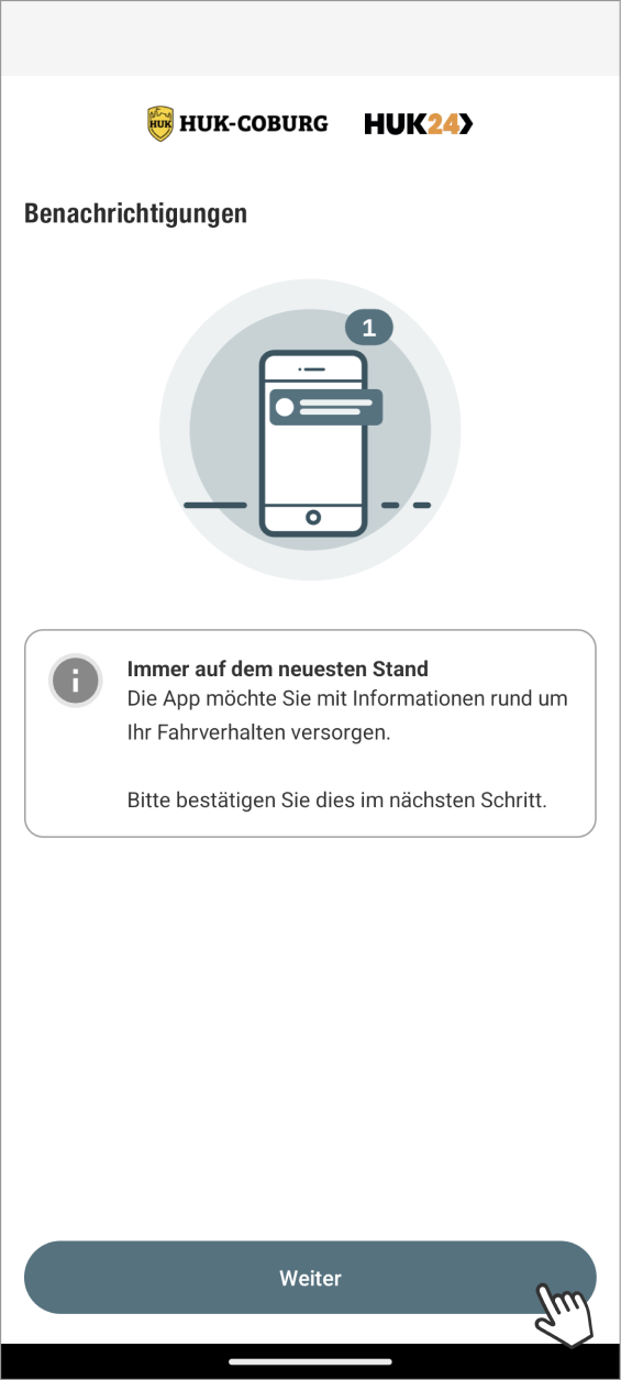 Telematik einrichten: Android: Benachrichtigungen