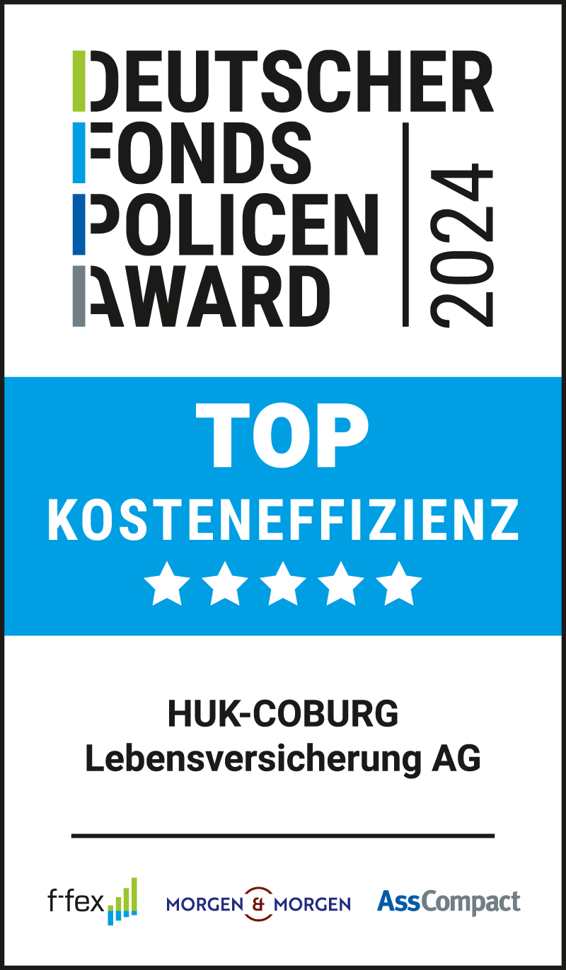 Siegel Deutscher Fonds Policen Award, Top Kosteneffizienz, 2024