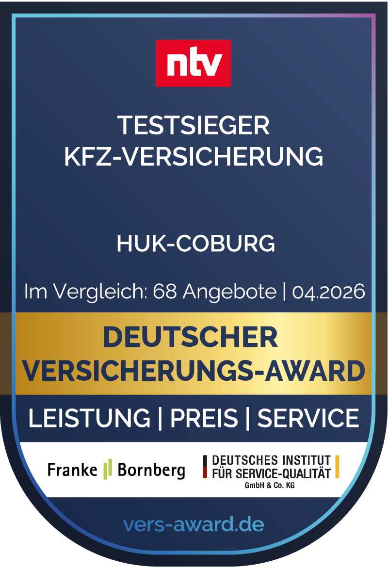 Deutscher Versicherungsaward Testsieger Kfz-Versicherung, Ausgabe 04.2026