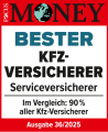 Focus Money Siegel: Bester Kfz-Versicherer, Ausgabe 36/2025