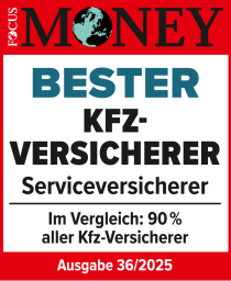 Focus Money Siegel: Bester Kfz-Versicherer, Ausgabe 36/2025