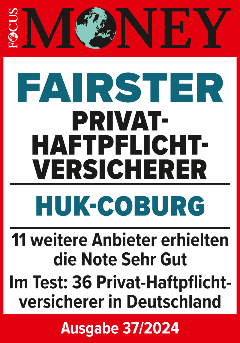 Focus Money: Fairster Privathaftpflichtversicherer, Ergebnis „Sehr gut” Ausgabe 37/2024