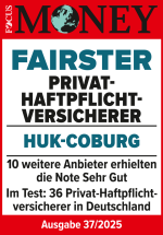Focus Money Siegel, Fairster Privathaftpflichtversicherer, Ausgabe 37/2025