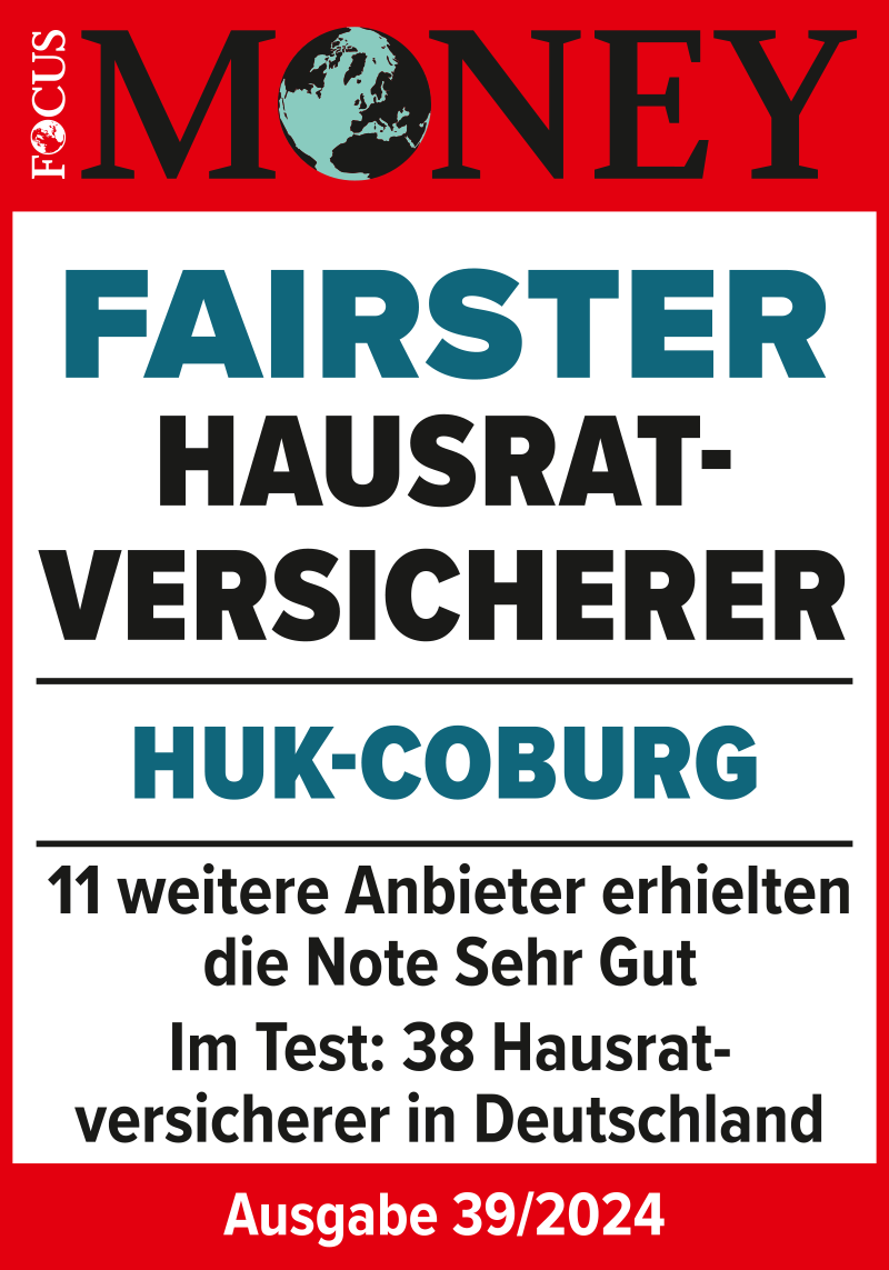 Focus Money Testat – Fairster Hausratversicherer – Ausgabe 39/2024