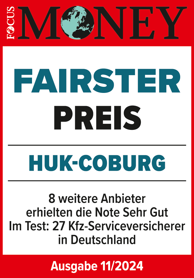 Focus Money – Fairster Preis HUK-COBURG – Ausgabe 11/2024