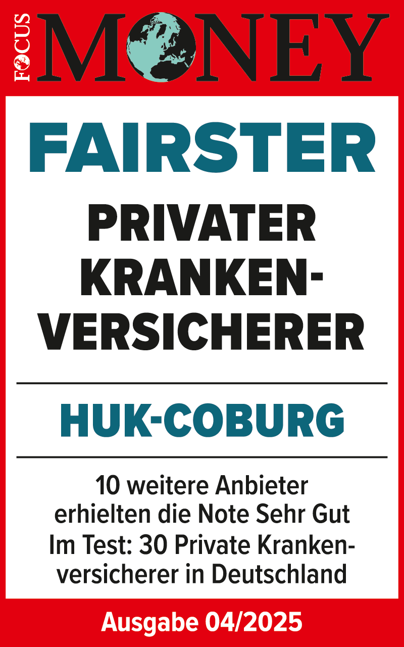 Auszeichnung durch Focus Money: Fairster privater Krankenversicherer – Ausgabe 04/2024