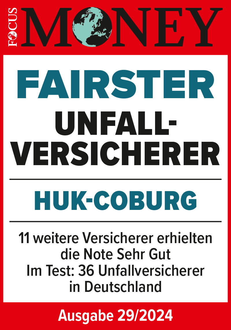 Focus Money Siegel, Fairster Unfallversicherer, Ausgabe 29/2024