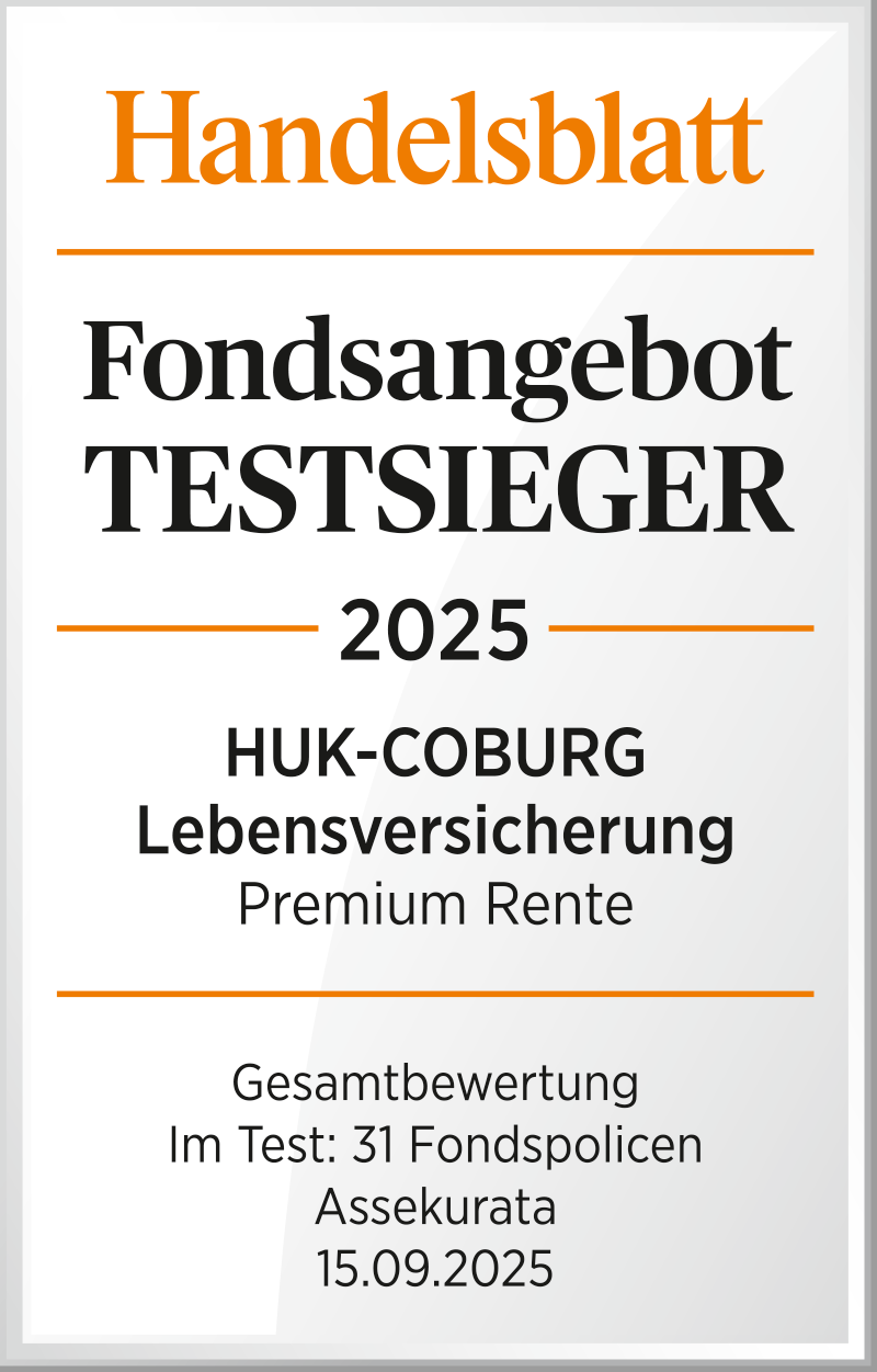 Handelsblatt Siegel, Fondsangebot TESTSIEGER 2025