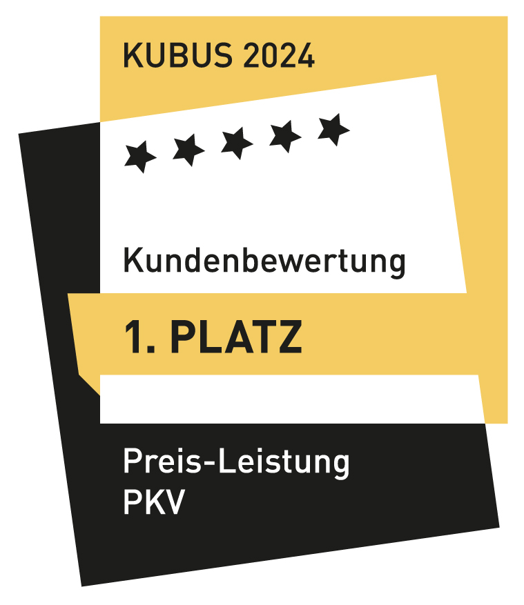 Kubus Testat – Preis-Leistungs-Verhältnis Sparte PKV 2024 – 1. Platz