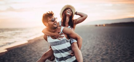 Pärchen am Strand