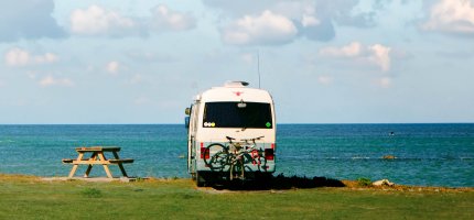 Wohnmobil am Strand