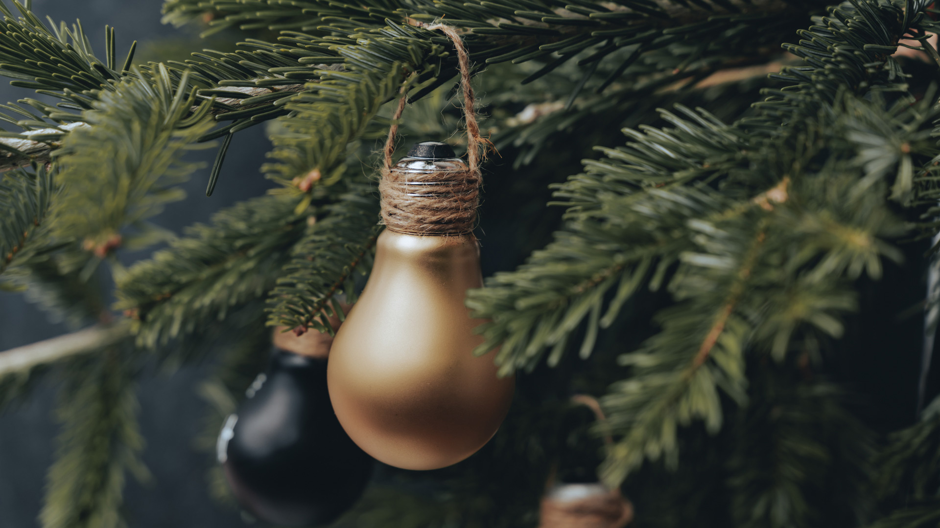 DIY: fertige Glühbirne als Christbaumschmuck