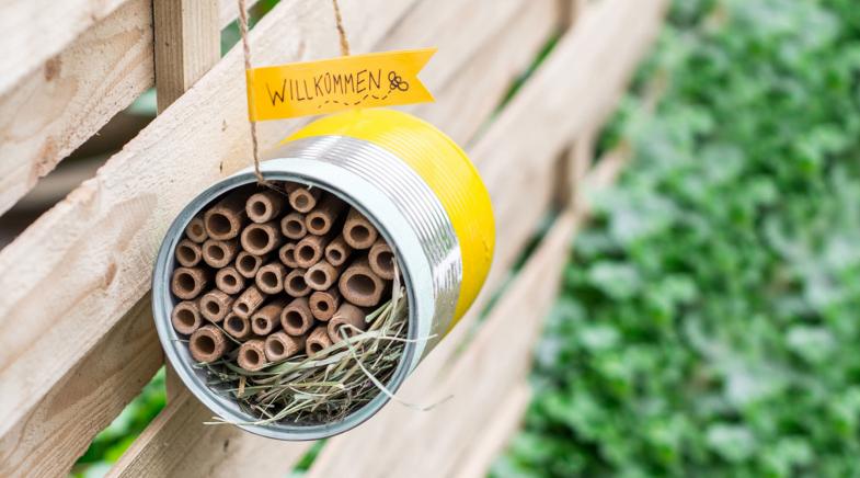 Selbstgebautes Insektenhotel