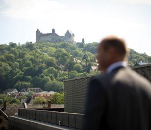 Veste Coburg von der HUK aus gesehen