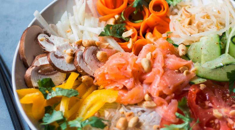 Buddha Bowl mit Lachs