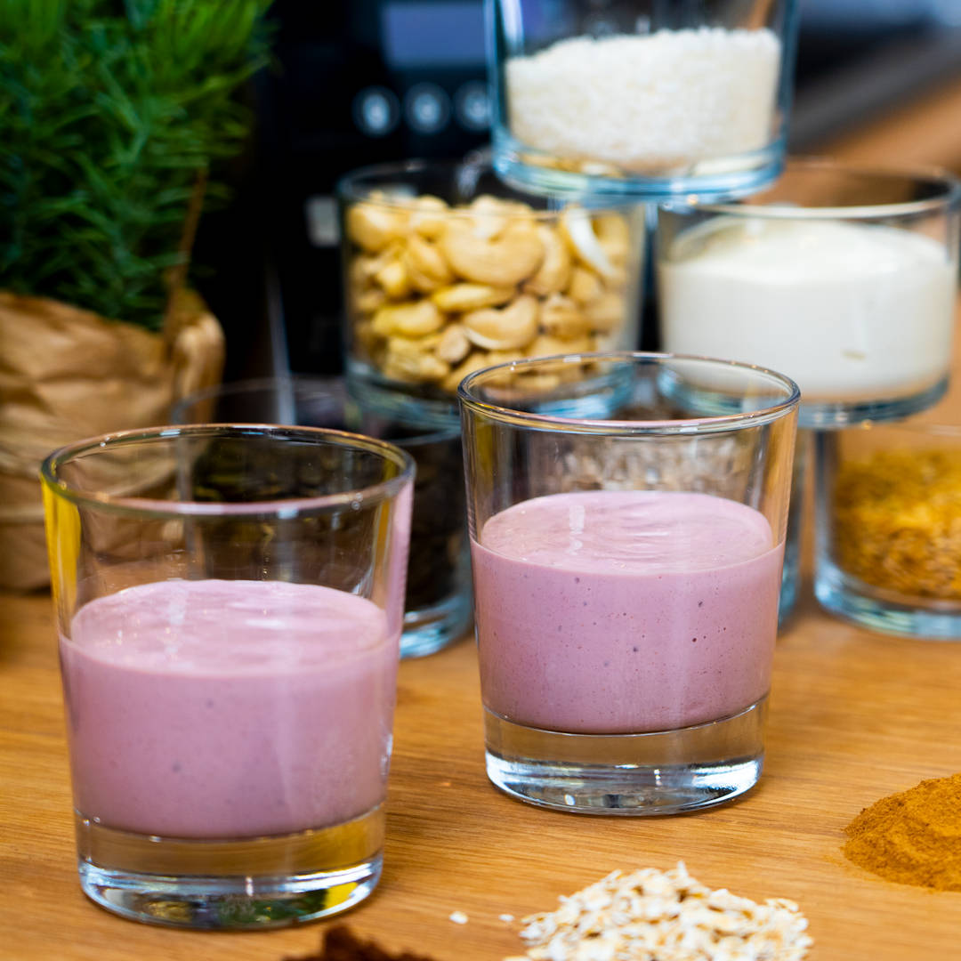 Zwei Frühstücksshakes im Glas