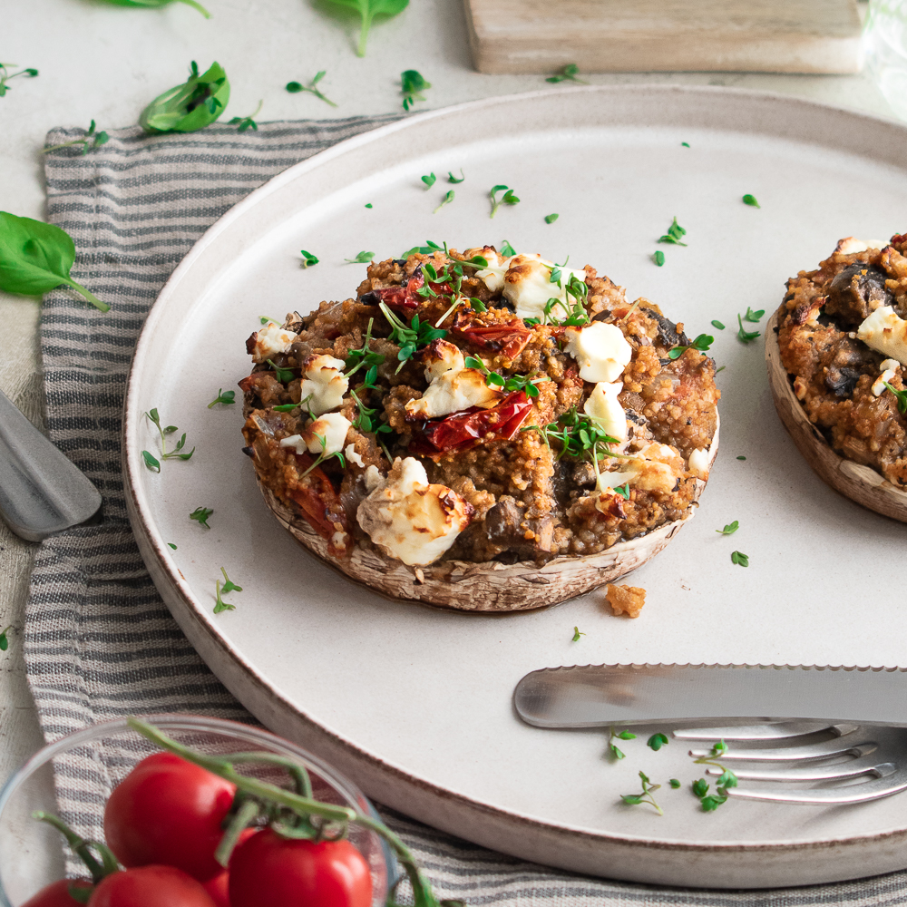 Gefüllte Champignons mit Couscous