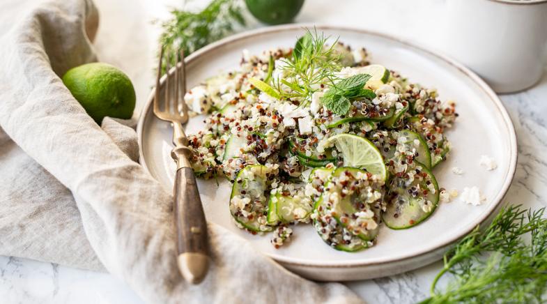 Gurkensalat mit Quinoa