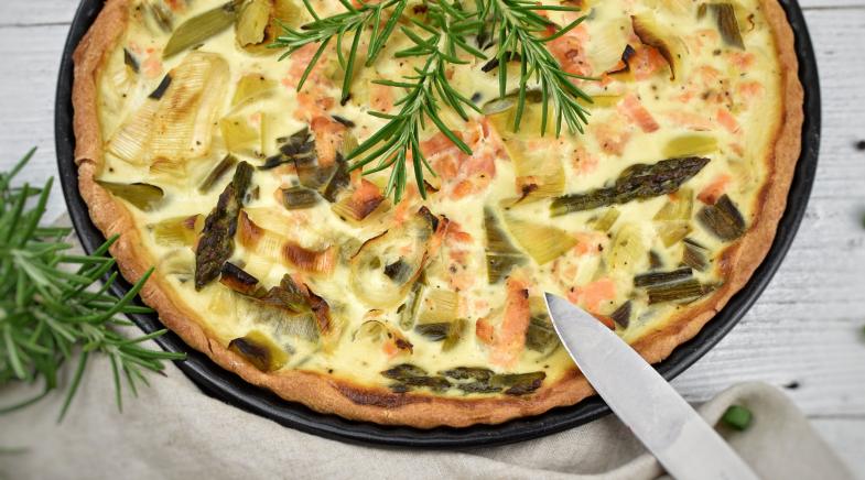 Quiche mit Lachs