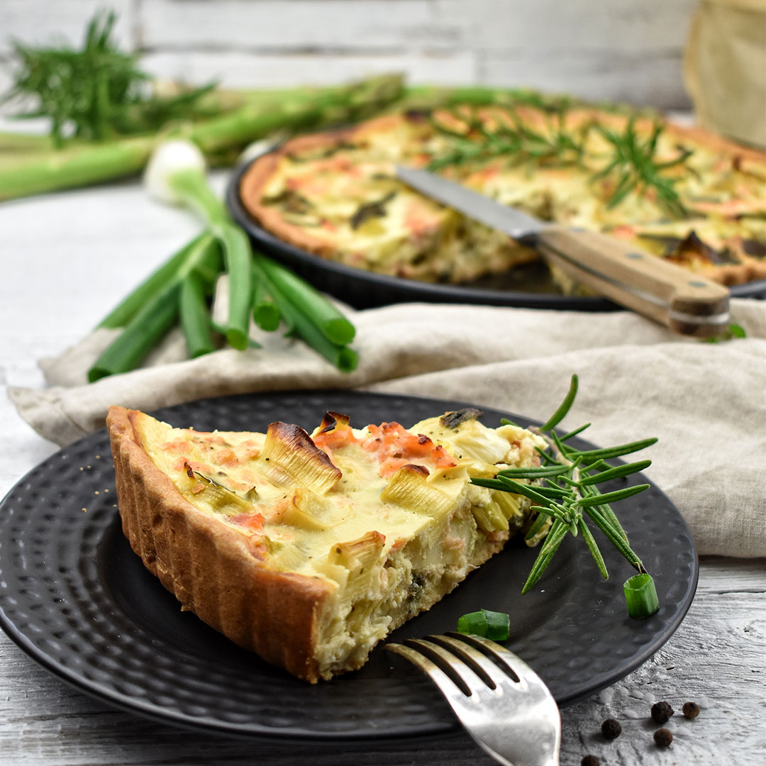 Lachs-Quiche