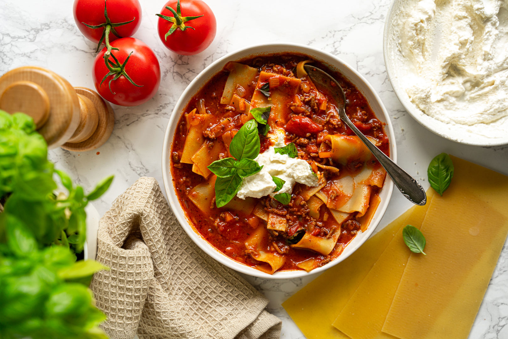 One Pot Lasagne Suppe