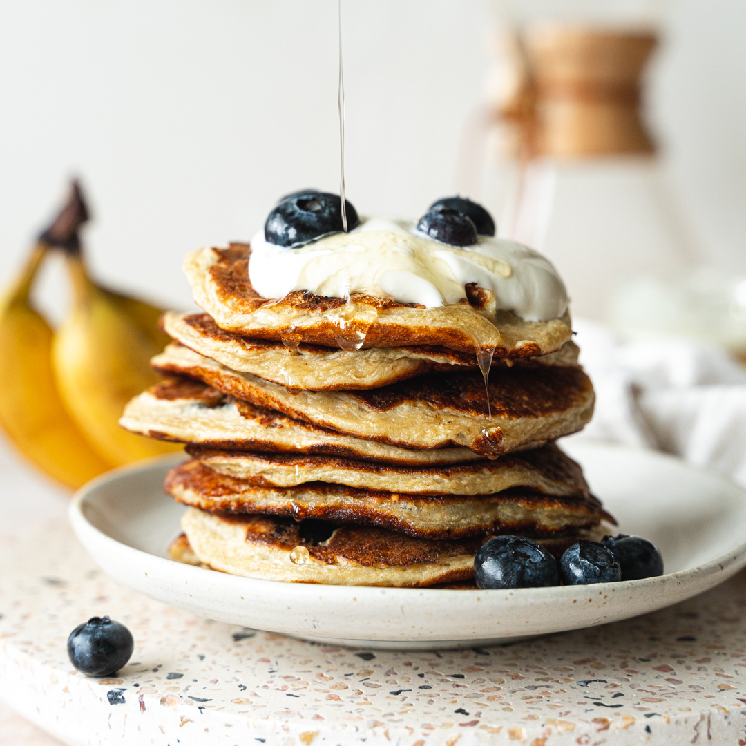 Pancakes mit Blaubeeren