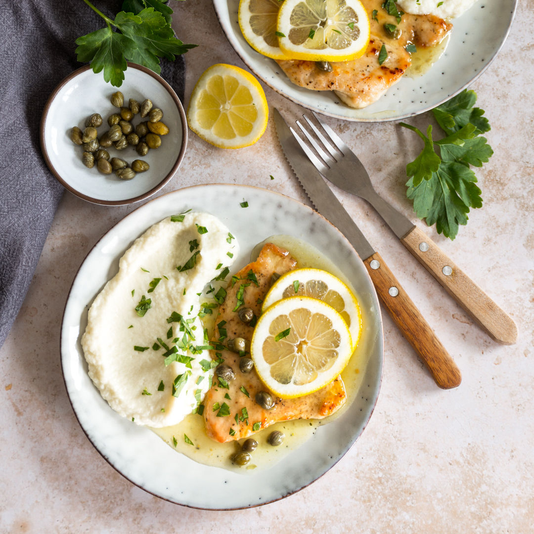 Hähnchen-Blumenkohl Piccata