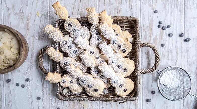 Plätzchen in Form eines Schneemannes