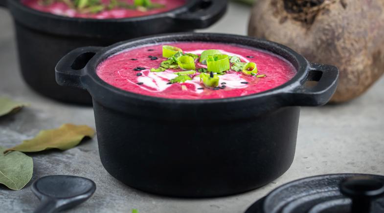 Rote-Bete-Suppe mit Kokosmilch