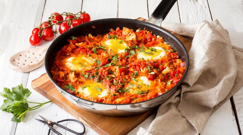 Shakshuka in der Pfanne