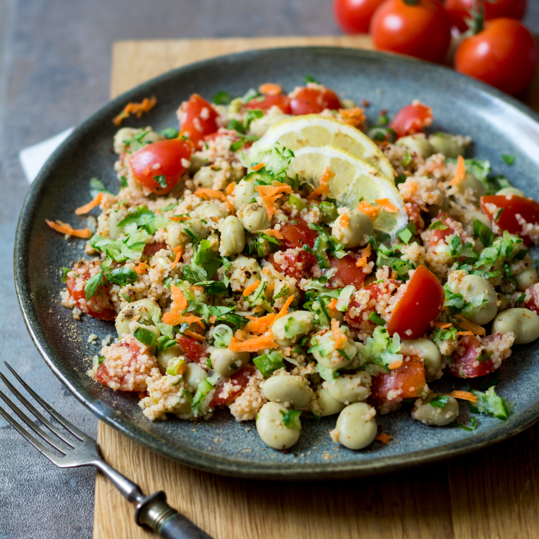 Tomatensalat mit Bohnen