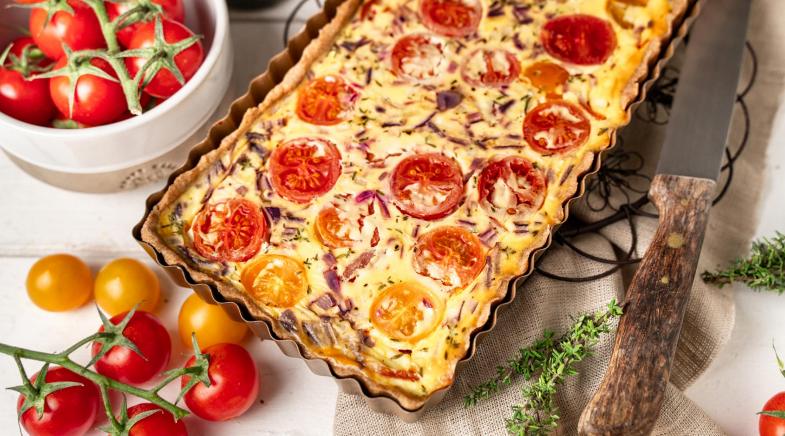 Quiche mit Tomaten