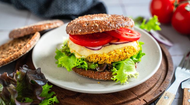 Veggie-Burger mit Tofu