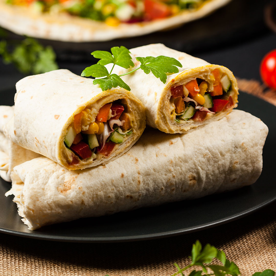 Veggie Hummus Wrap