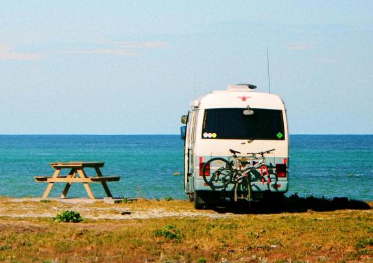 Wohnmobil am Meer
